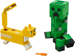 LEGO | MINECRAFT | PRELOVED | BigFig Creeper and Ocelot [21156]