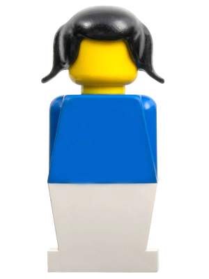 LEGO | MINIFIGURE | LEGOLAND | PRELOVED | LEGOLAND - Blue Torso, White Legs, Black Pigtails Hair [old020]