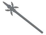 PARTS | Weapon - Pike with 4 Side Blades [43899] - BLOCK Shop ZA