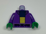 PARTS | Torso SW Sweater over Dark Blue Shirt and Large Yellow Belt Pattern / Dark Purple Arms / Green Hands [973pb0584c01]