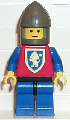 LEGO | CASTLE | PRELOVED | Crusader Lion - Blue Legs with Black Hips, Dark Gray Chin-Guard [cas113]