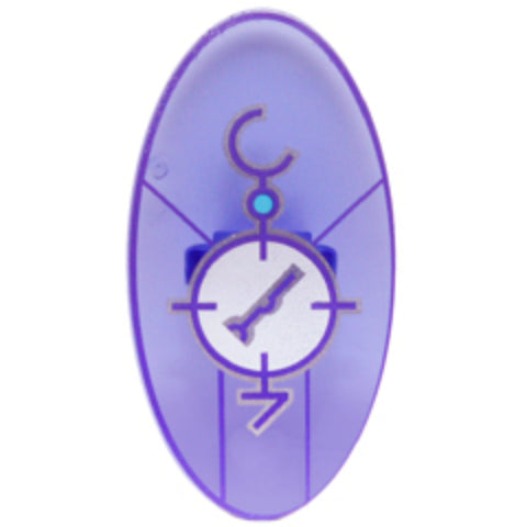 PARTS | Trans Purple Shield (Oval) with Dimensions Keystone Symbol [92747pb09] - BLOCK Shop ZA