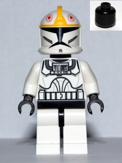 LEGO | MINIFIGURE | PRELOVED | STAR WARS | Clone Pilot (Clone Wars) with Black Head [sw0355] - BLOCK Shop ZA