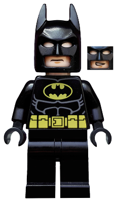 LEGO | DC | MINIFIGURE | PRELOVED | Batman - Black Suit with Yellow Belt and Crest (Type 2 Cowl, no Cape) [tlm082]